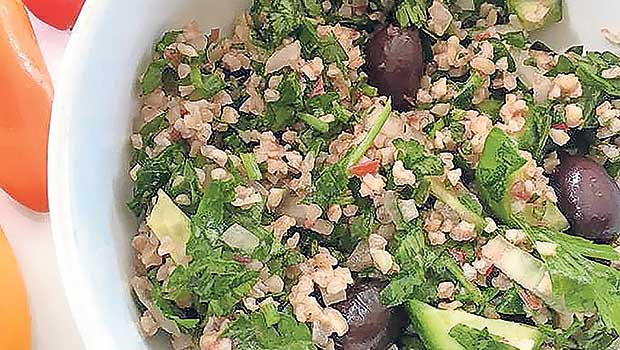 Tabbouleh is bursting with flavor