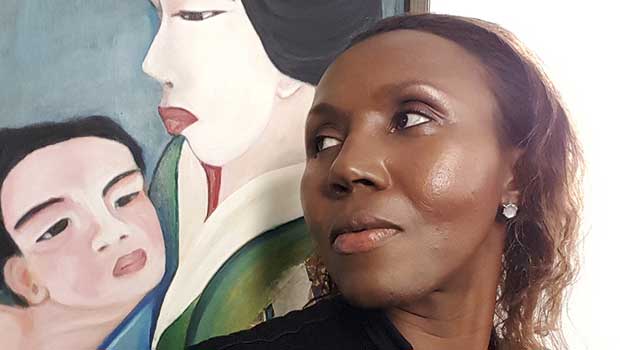 Haitian painter/designer Colette Brésilla discusses her work as a feminine artist