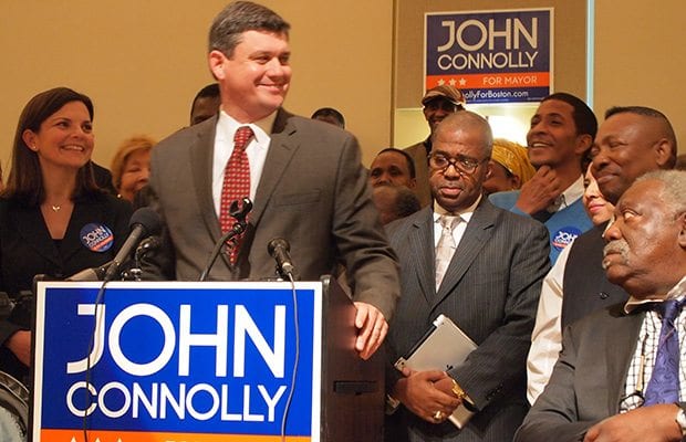 Black pols endorse Marty Walsh for Boston mayor, John Connolly gets clergy nod