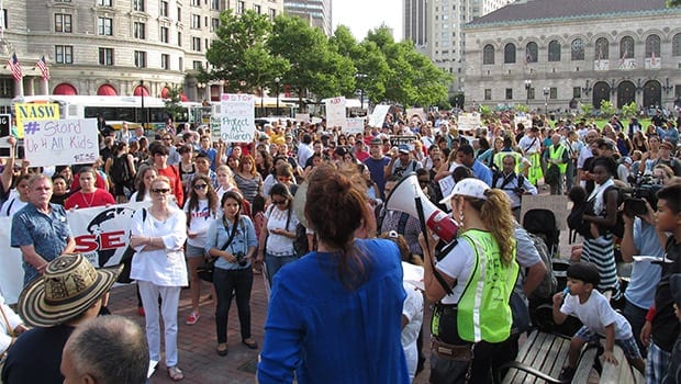 Boston activists march on Boston Common while Congress remains stalled on immigration reform