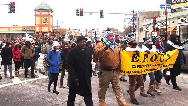 Activists march on MLK Day in protest of police brutality