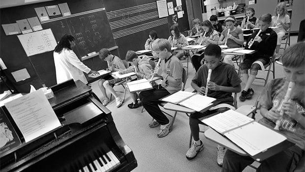 high school music classroom