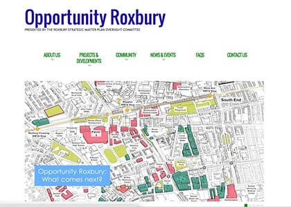 New website for Roxbury Strategic Master Plan Oversight Committee