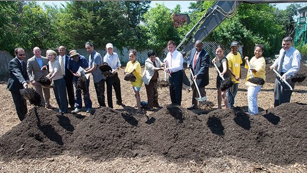 Mayor, local activists break ground on new Roxbury farm plot under city’s new commercial farm zoning