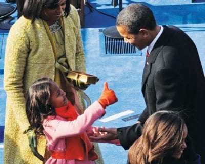 Michelle Obama shines in Isabel Toledo