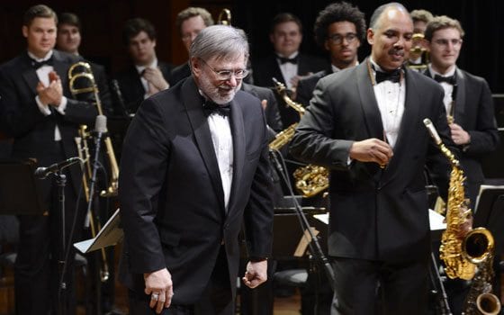 Harvard honors retiring band director at celebratory show