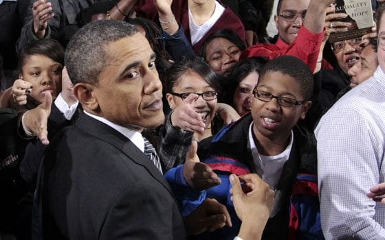 Obama pushes for education turnaround