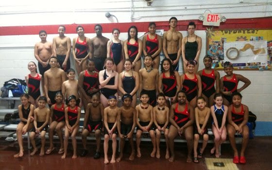 Roxbury Stingrays compete in and out of swimming pool