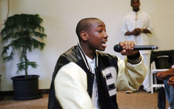 Brockton teen hip-hopper answers to a higher power