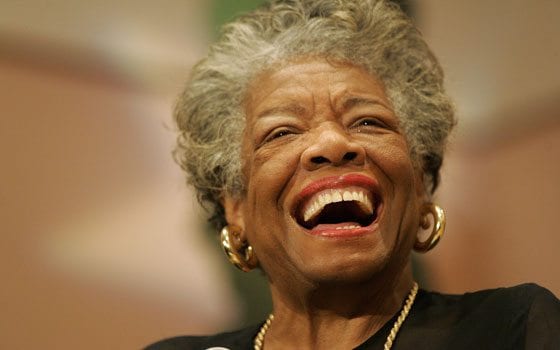 Writer Maya Angelou sings about her love of books