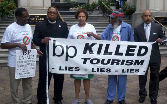 Dick Gregory protests BP’s treatment of oil spill victims