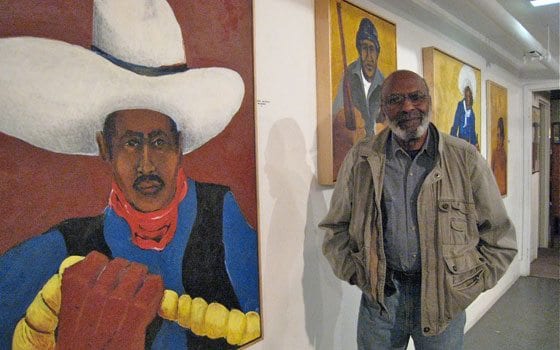 Artist paints black history