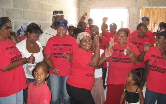 Citing solidarity, evicted S. Africans refuse new homes