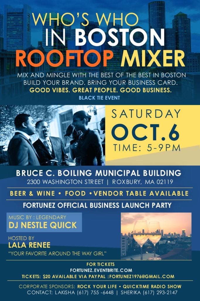 Who’s Who in Boston RoofTop Mixer