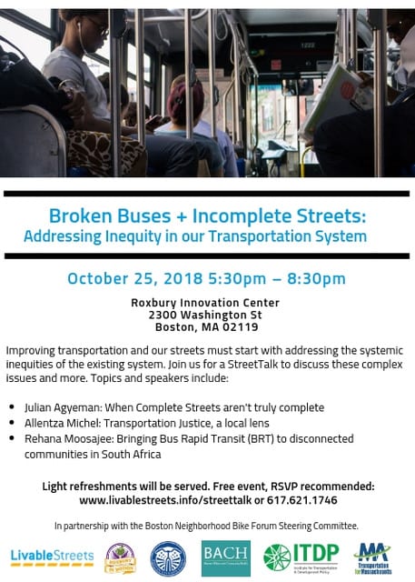 Broken Buses + Incomplete Streets: Addressing Inequity in our Transportation System