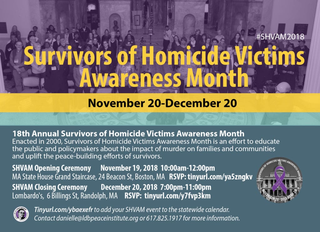 Survivors of Homicide Victims Awareness Month Opening Ceremony