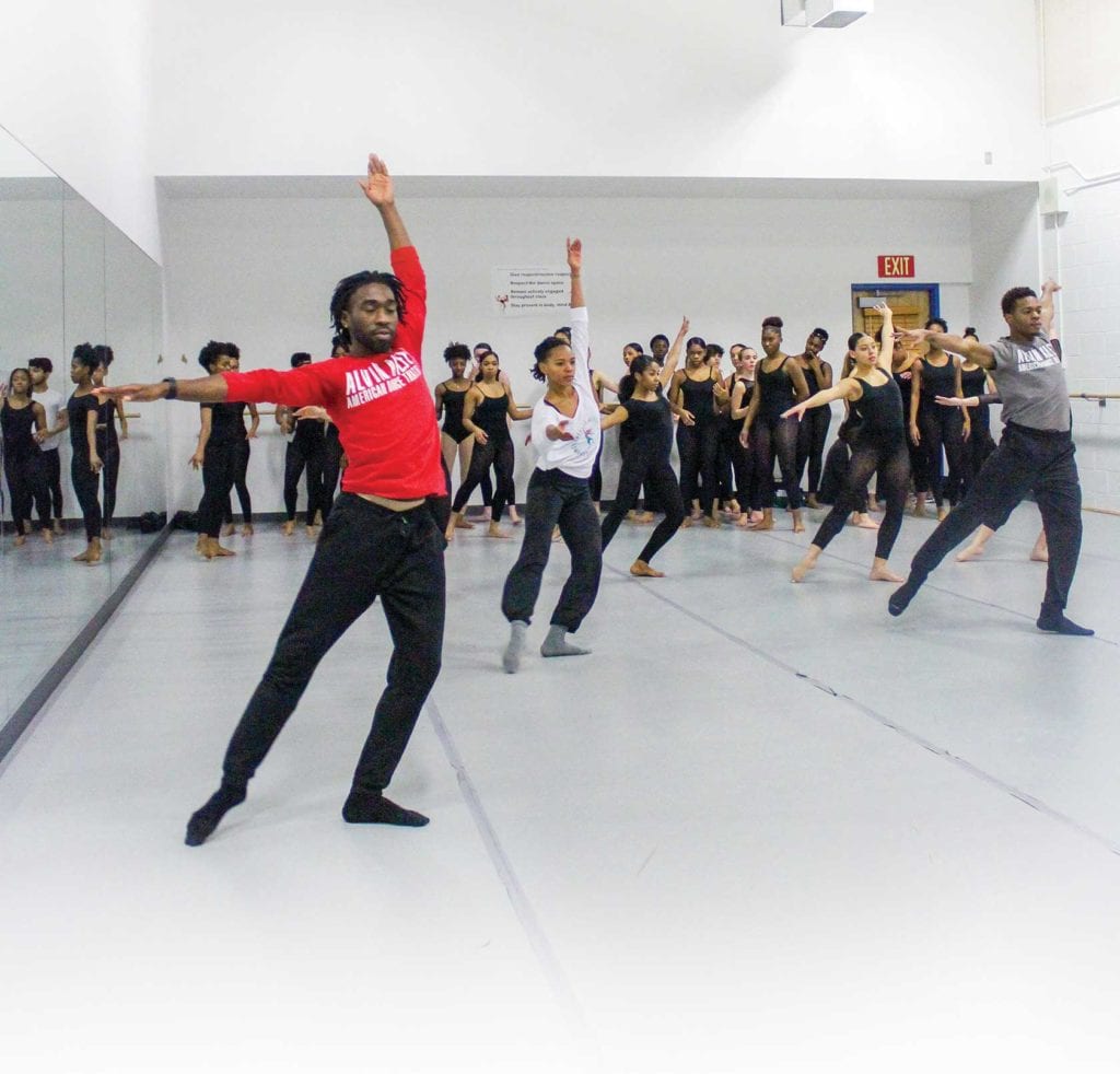 Alvin Ailey dancers bring master class to Boston Arts Academy