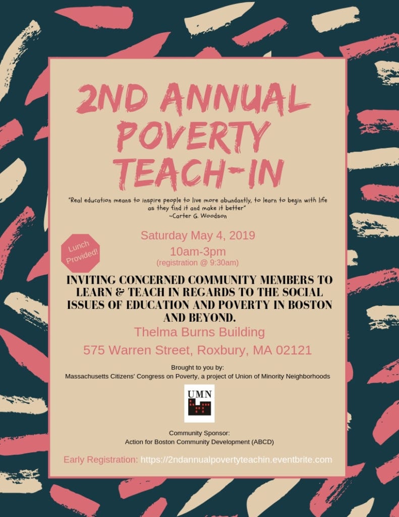 2nd Annual Poverty Teach-In