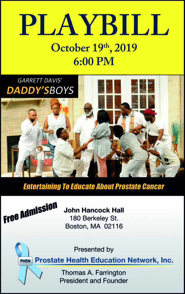 PHEN Presents: “Daddy’s Boys” Stage Play