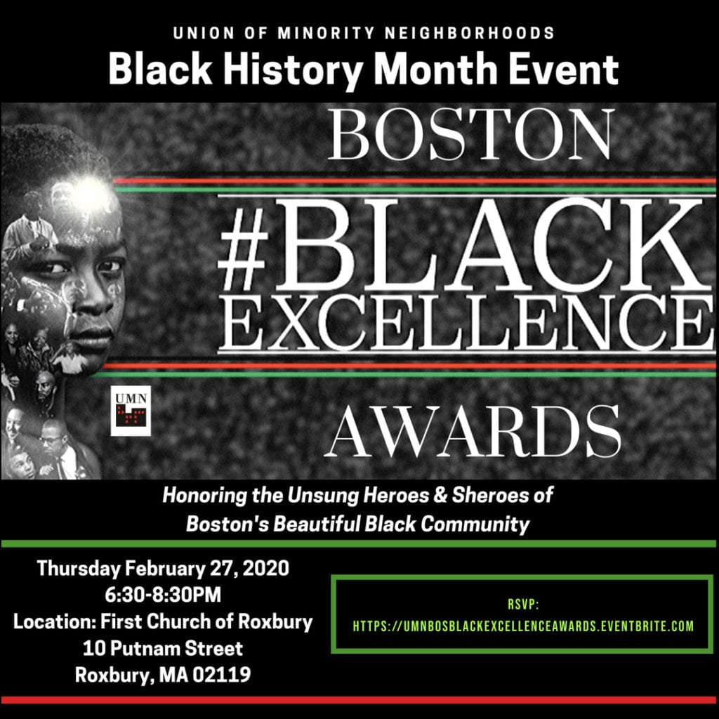 UMN’s 2nd Annual Boston BLACK EXCELLENCE Awards