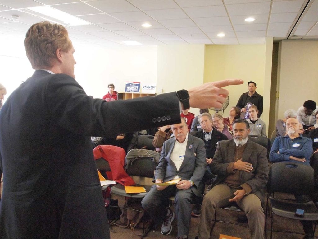 Kennedy, Markey face off at Ward 10 caucus