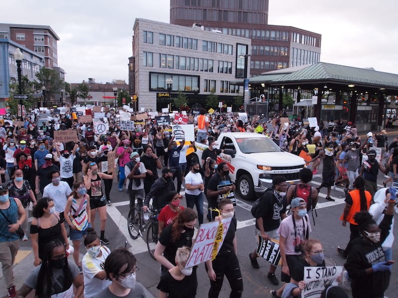 Anti-police violence protesters take to the streets