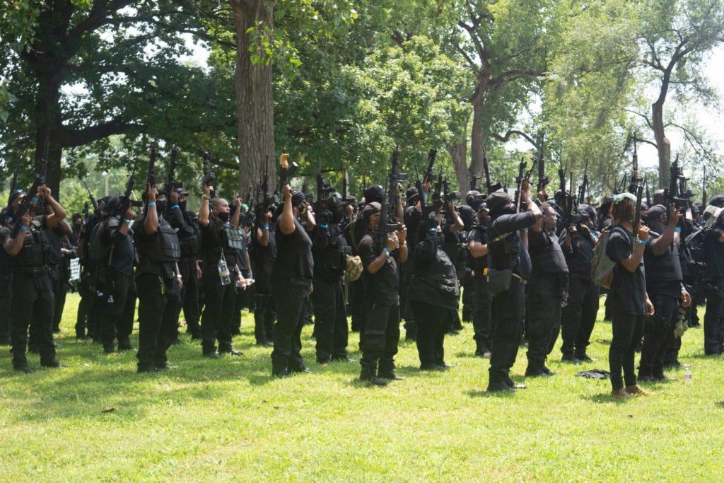 WATCH: Militia groups face off in Louisville