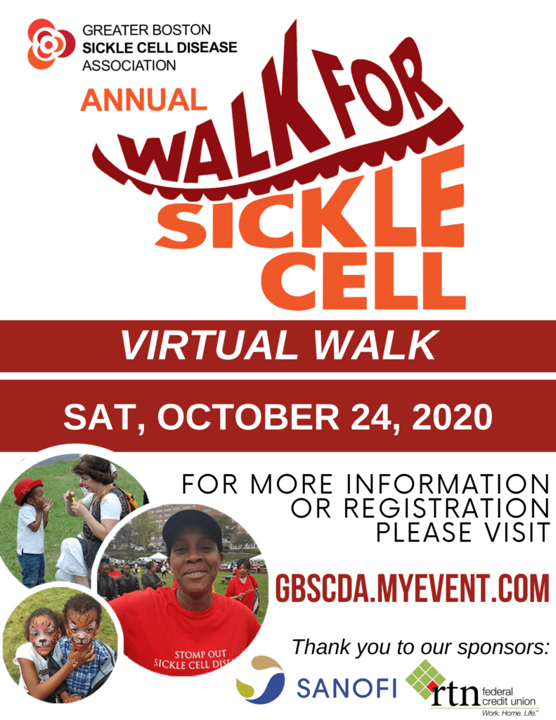 Greater Boston Sickle Cell Disease Assoc. – Virtual Annual Walk for Sickle Cell