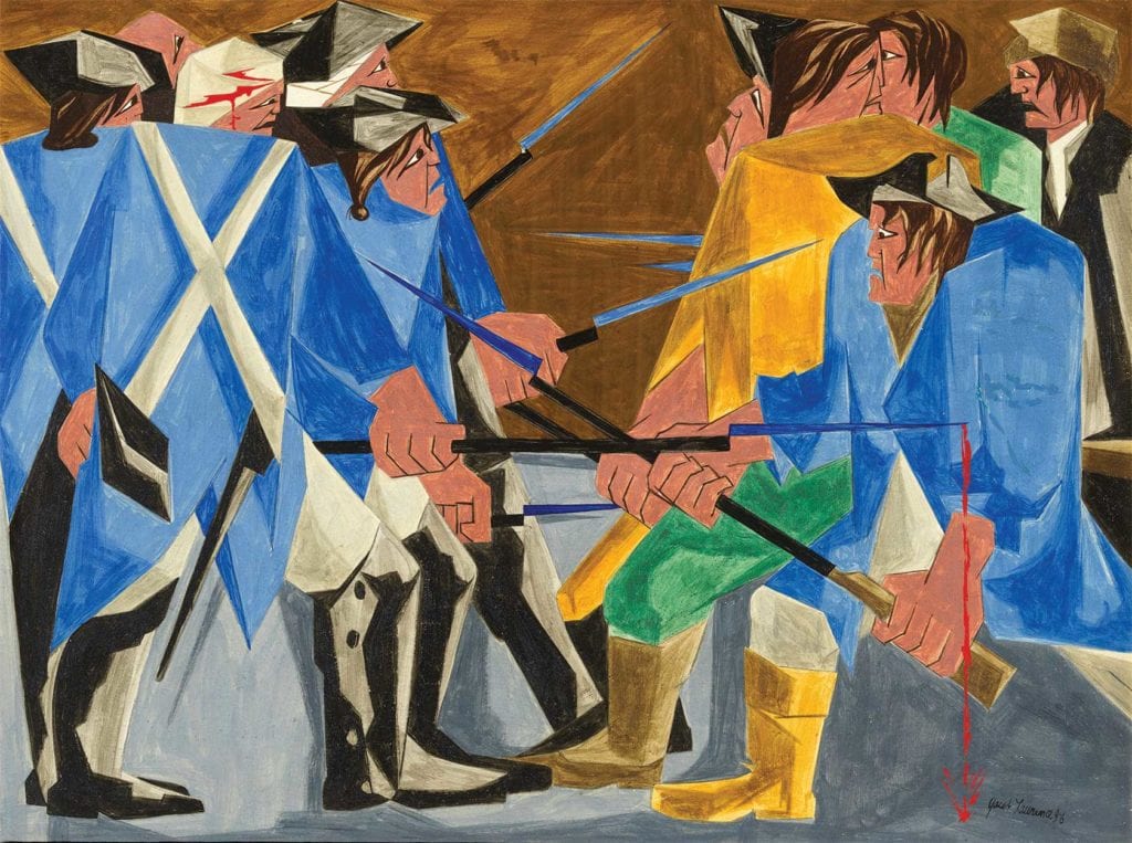 Lost, then found: Missing Jacob Lawrence panel reunited with “Struggle” series