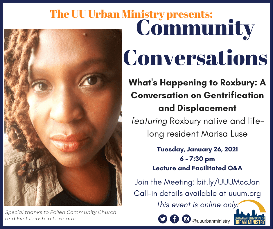 What’s Happening to Roxbury: A Conversation on Gentrification and Displacement