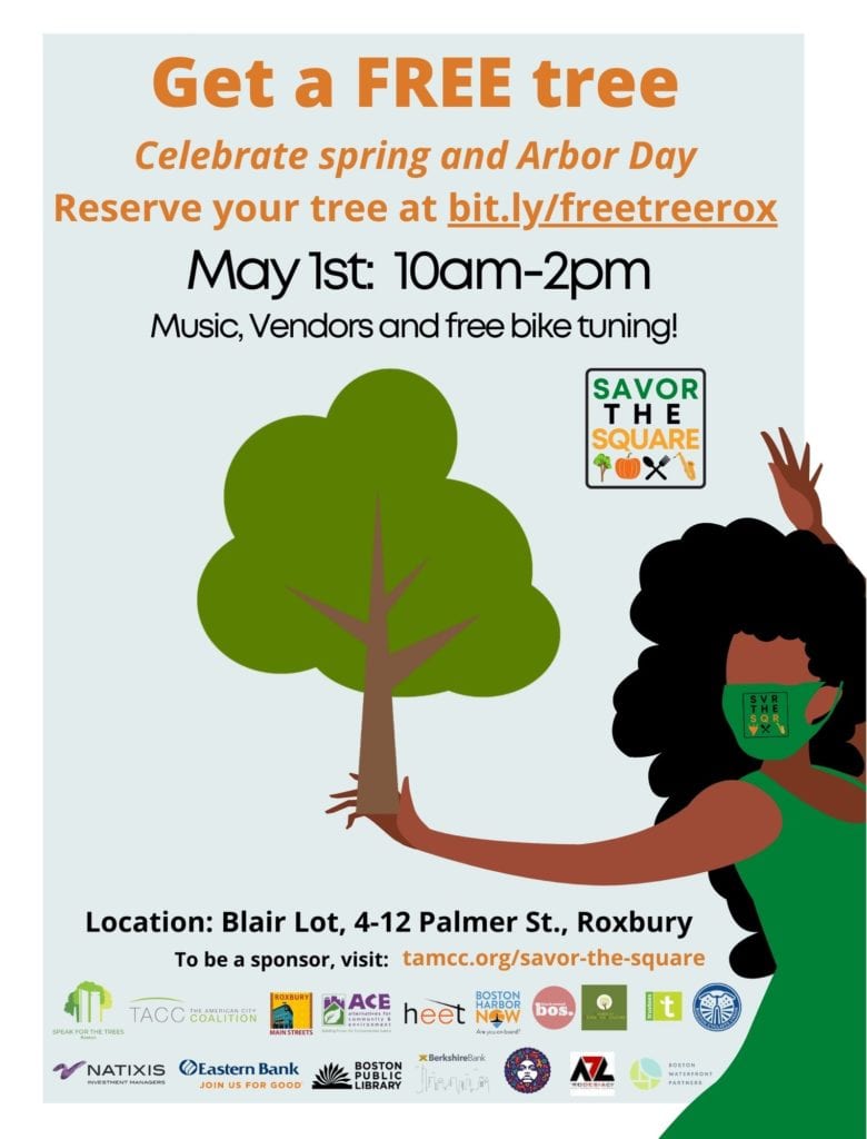 Celebrate spring and Arbor Day with a free tree at Savor the Square, May 1 10am-2pm