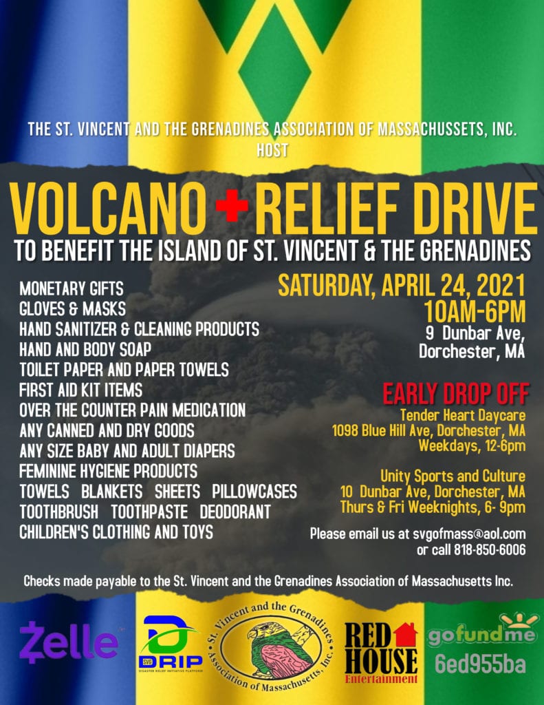Volcano Disaster Relief for St Vincent and the Grenadines