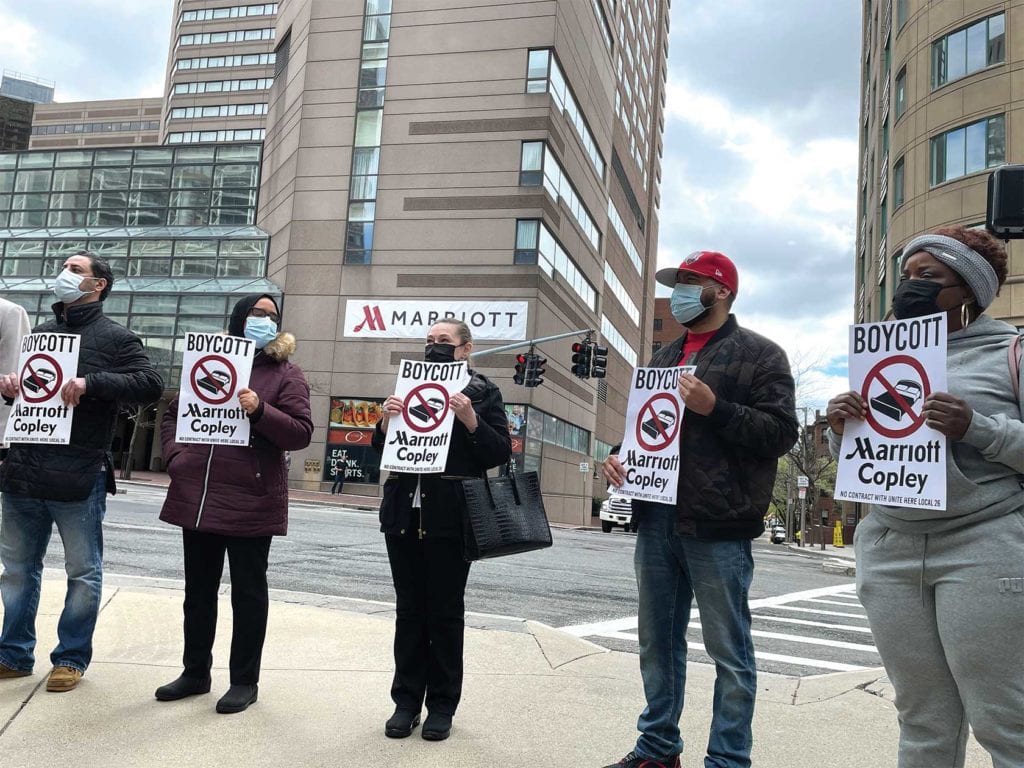 Terminated Marriott Copley workers launch hotel boycott - The