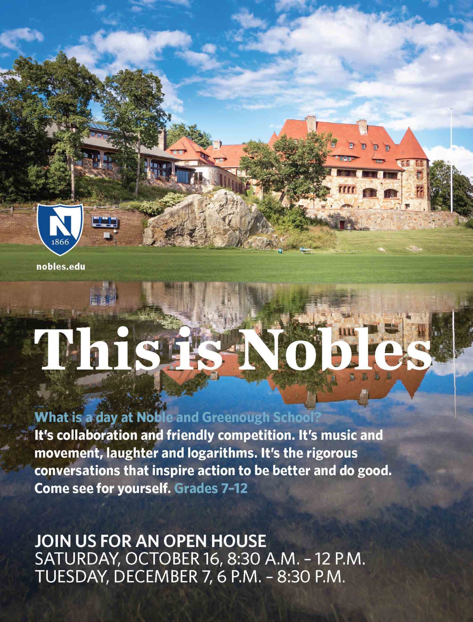 Nobles and Greenough - Open House - The Bay State Banner