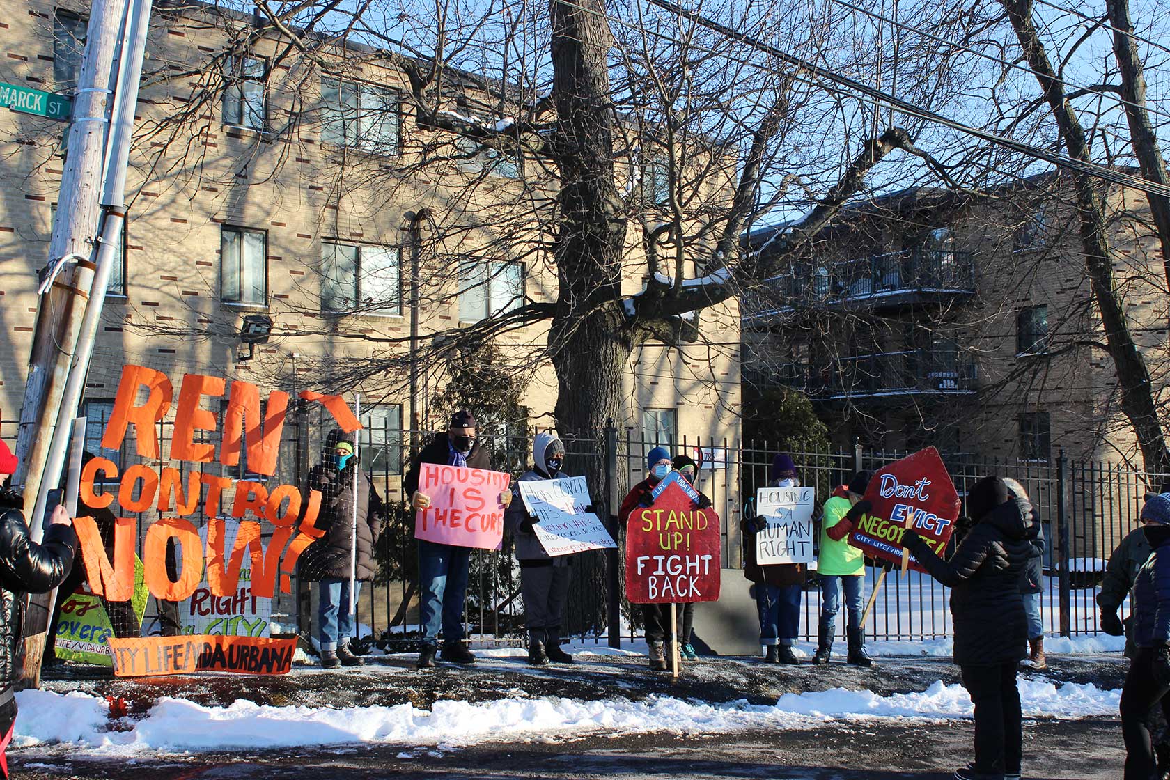 Tenants Demonstrate Against Displacement - The Bay State Banner