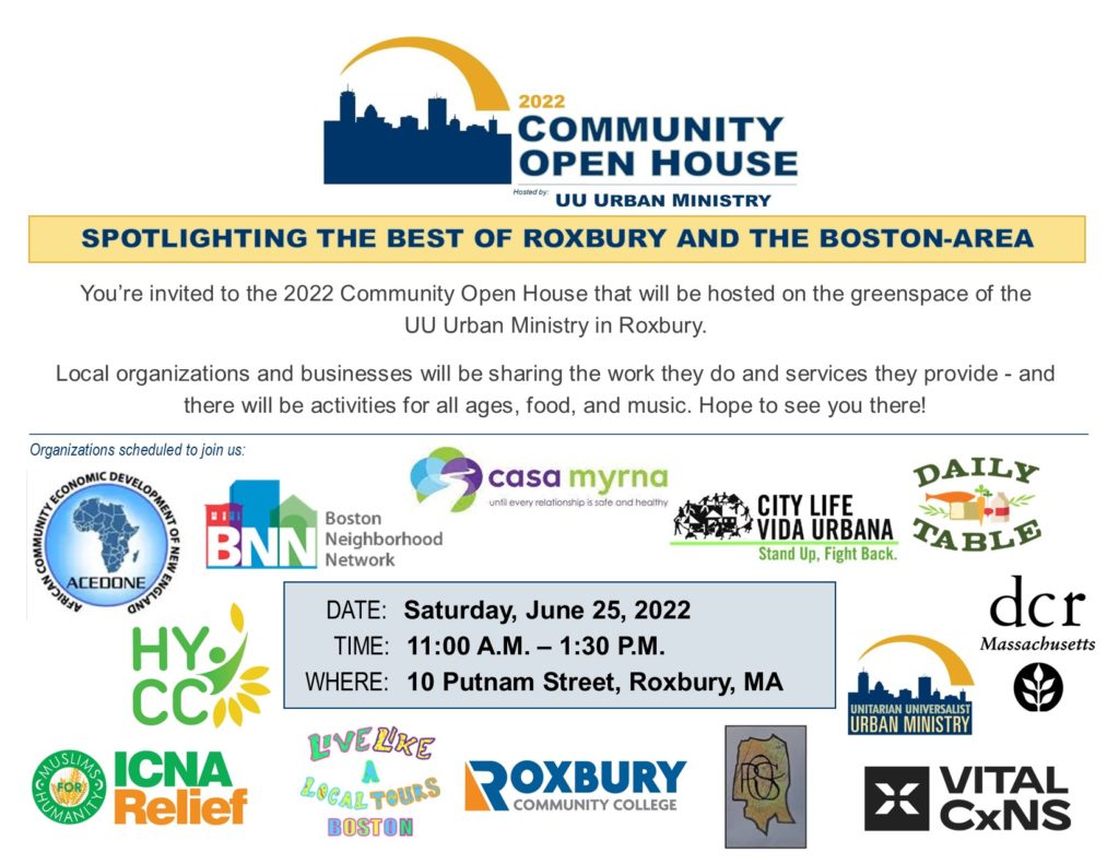 2022 Community Open House (Hosted by: UU Urban Ministry)