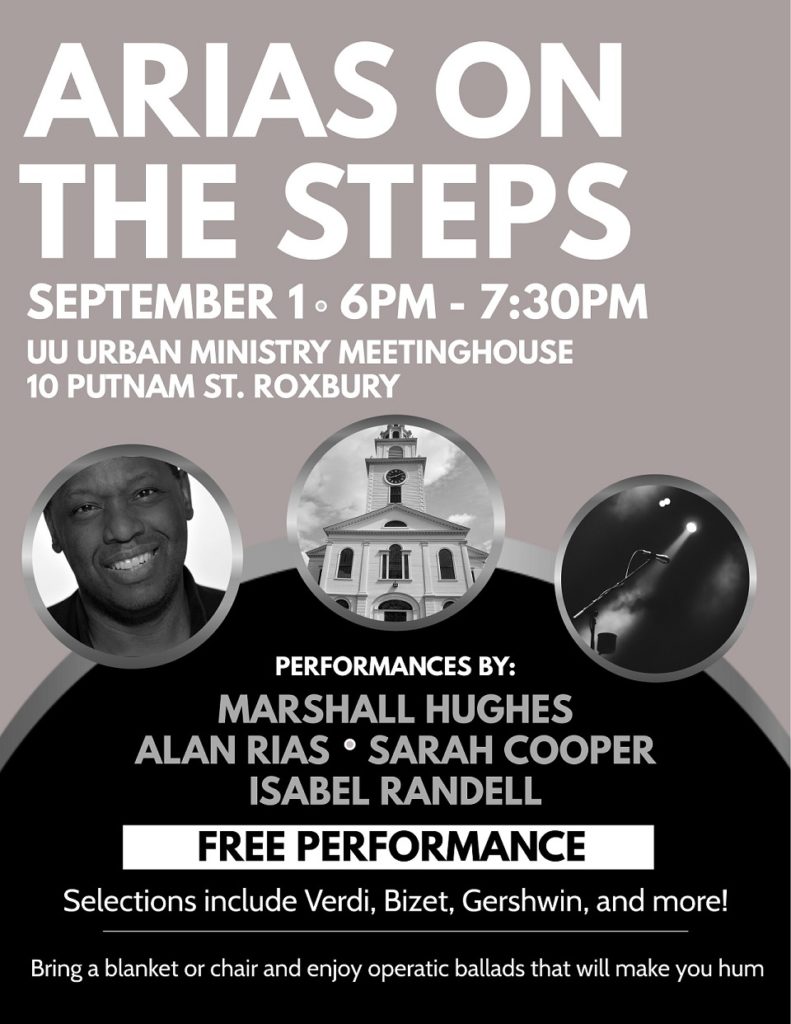 Arias on the Steps – Free Concert at the UU Urban Ministry