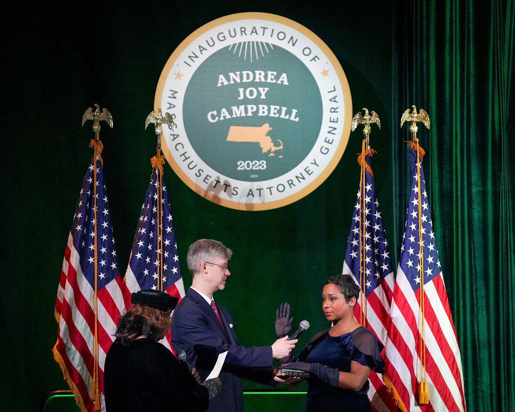 Andrea Campbell Sworn In As Mass Attorney General The Bay State Banner