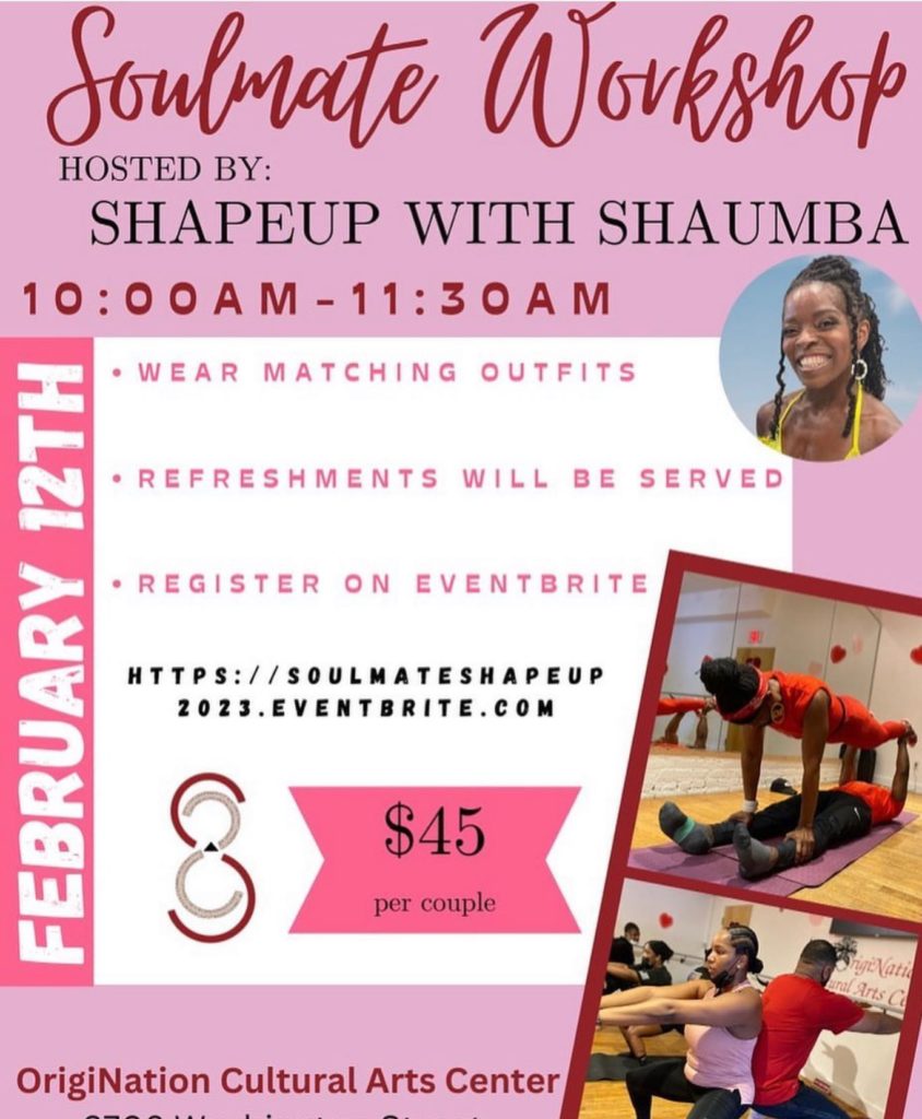 Shapeup with Shaumba Presents the Soulmate Workshop!