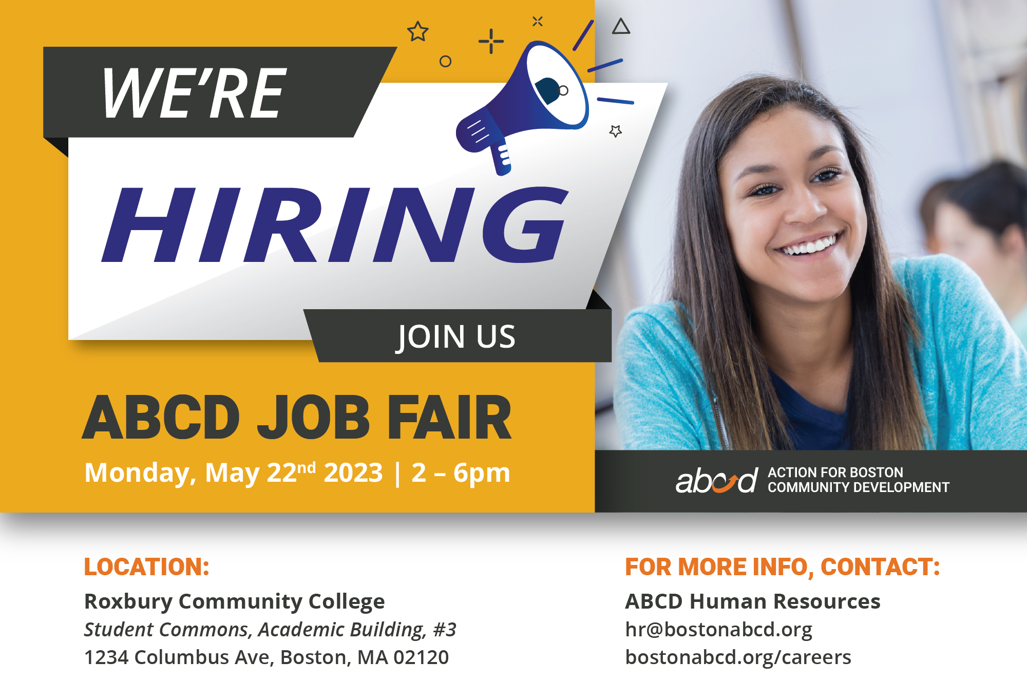 Action for Boston Community Development (ABCD) Job Fair - The Bay State ...