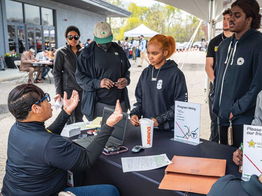 Scores turn out for MBTA job fair held in Mattapan The Bay State Banner