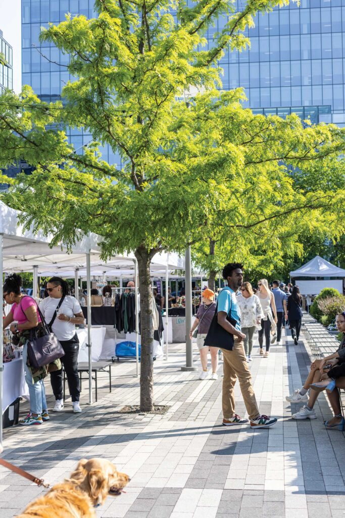 Shopping at Seaport to the sound of music