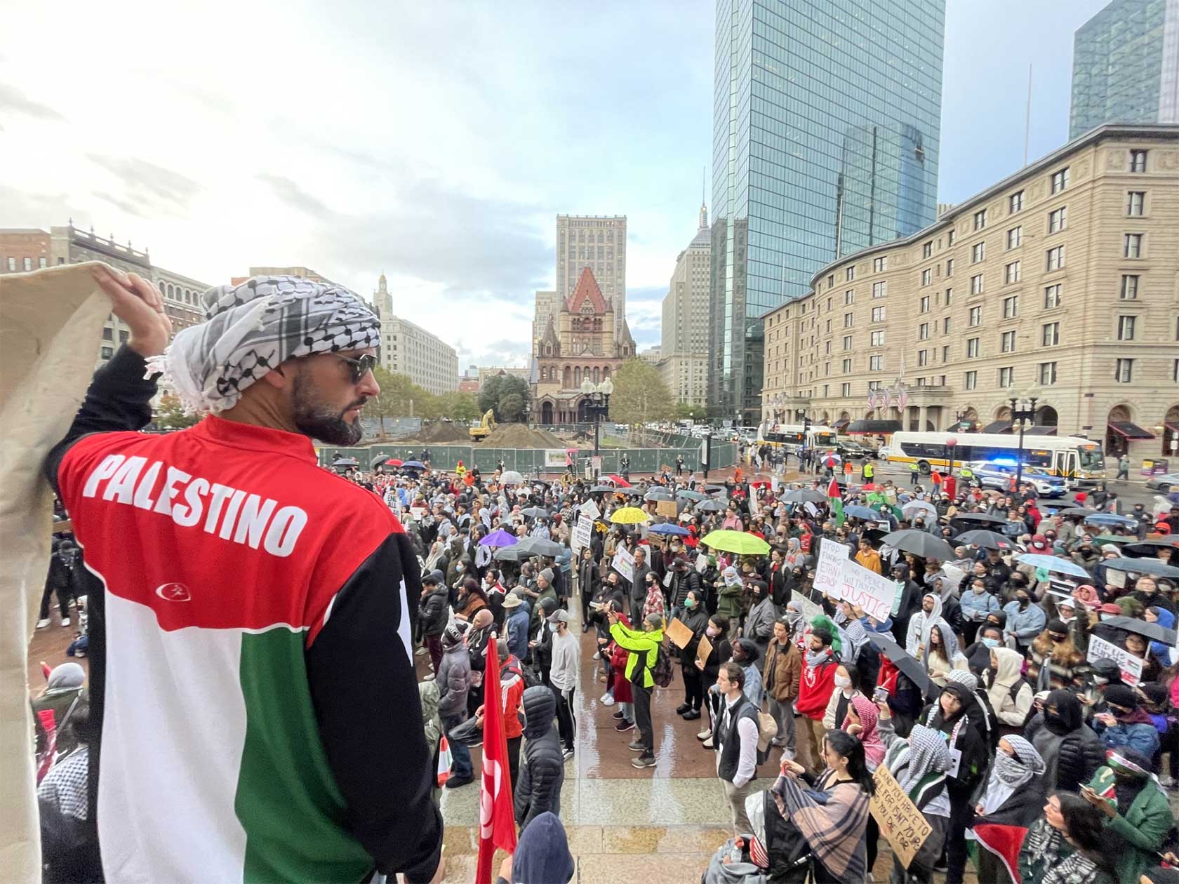 Protesters Press For Gaza Ceasefire - The Bay State Banner