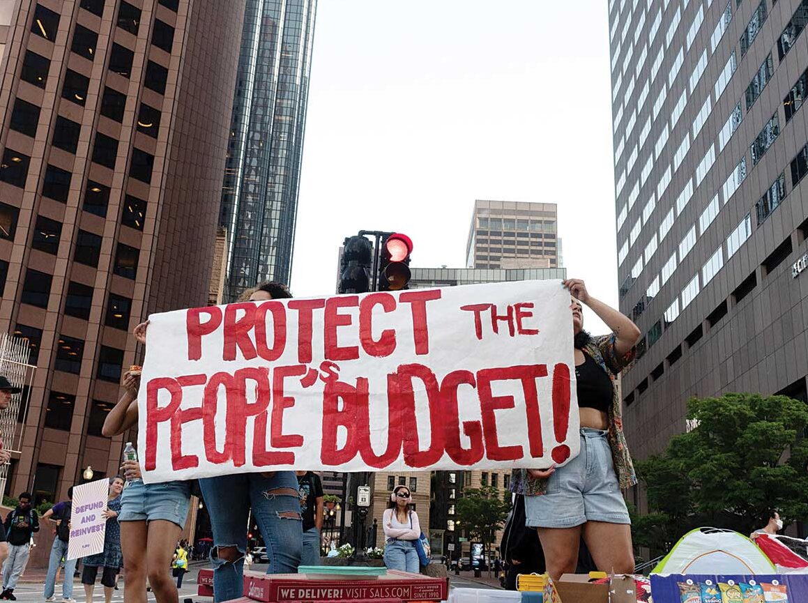 Protesters call for increased funding for youth jobs, housing – The Bay State Banner