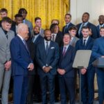 UConn Huskies celebrate back-to-back NCAA titles during White House visit