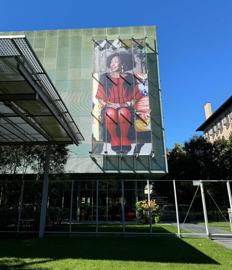 Mother-daughter bond: Mickalene Thomas’ portrait of her mother graces Gardner façade