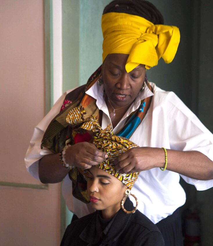 Local designer champions traditional head wrapping