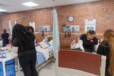 Spring break boot camp prepares Roxbury high schoolers for nursing certification