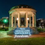 Guerrilla artist group projects anti-tyranny messages around Boston