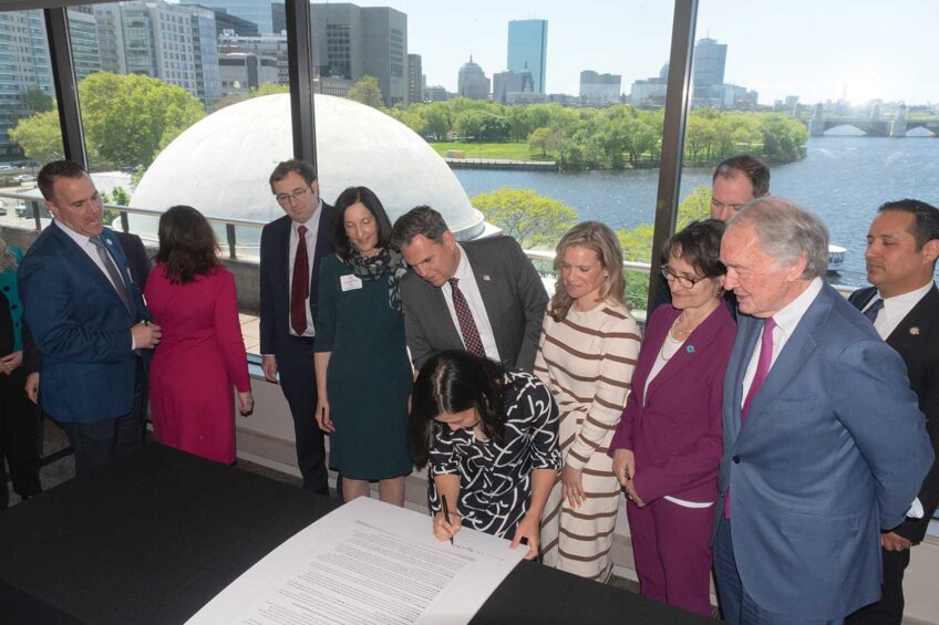 Metro Boston municipal leaders sign new climate commitment amid Trump rollbacks